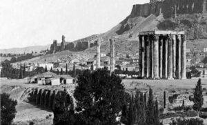 Columns of Olympian Zeus, Athens, 1870